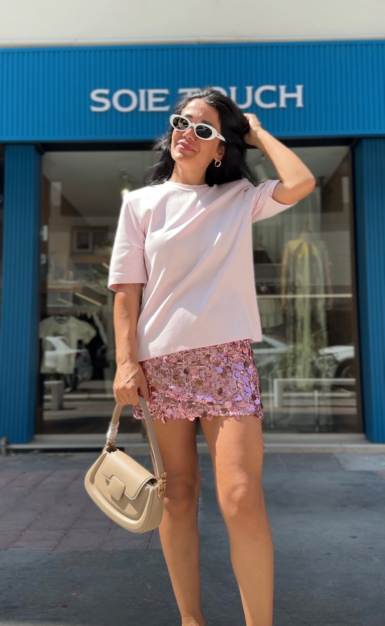 Pullu Etek Pembe