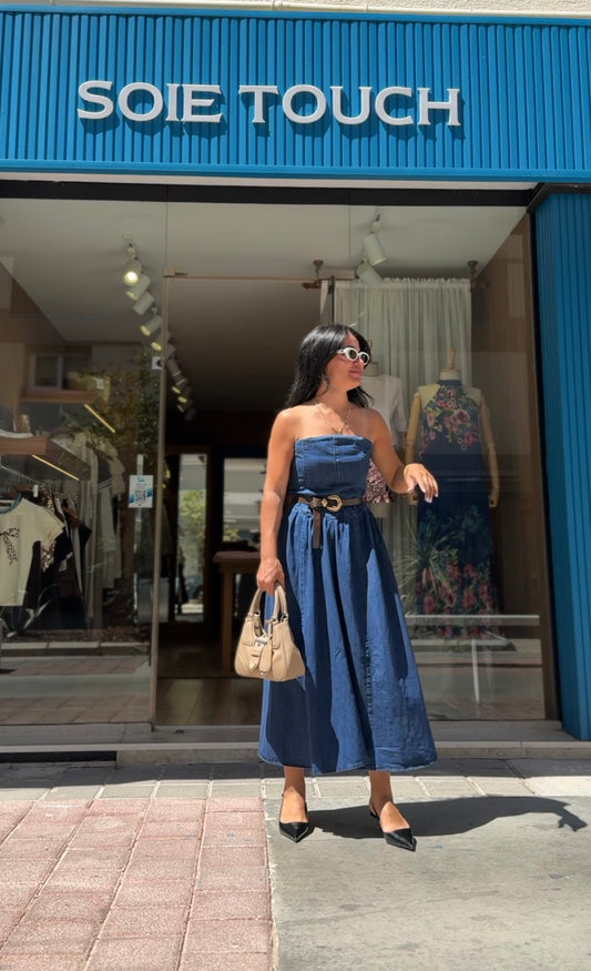 Jean Straplez Elbise