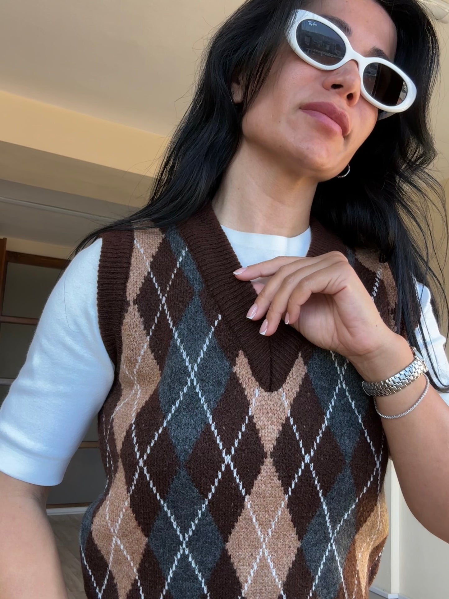 Baklava Desen Süveter