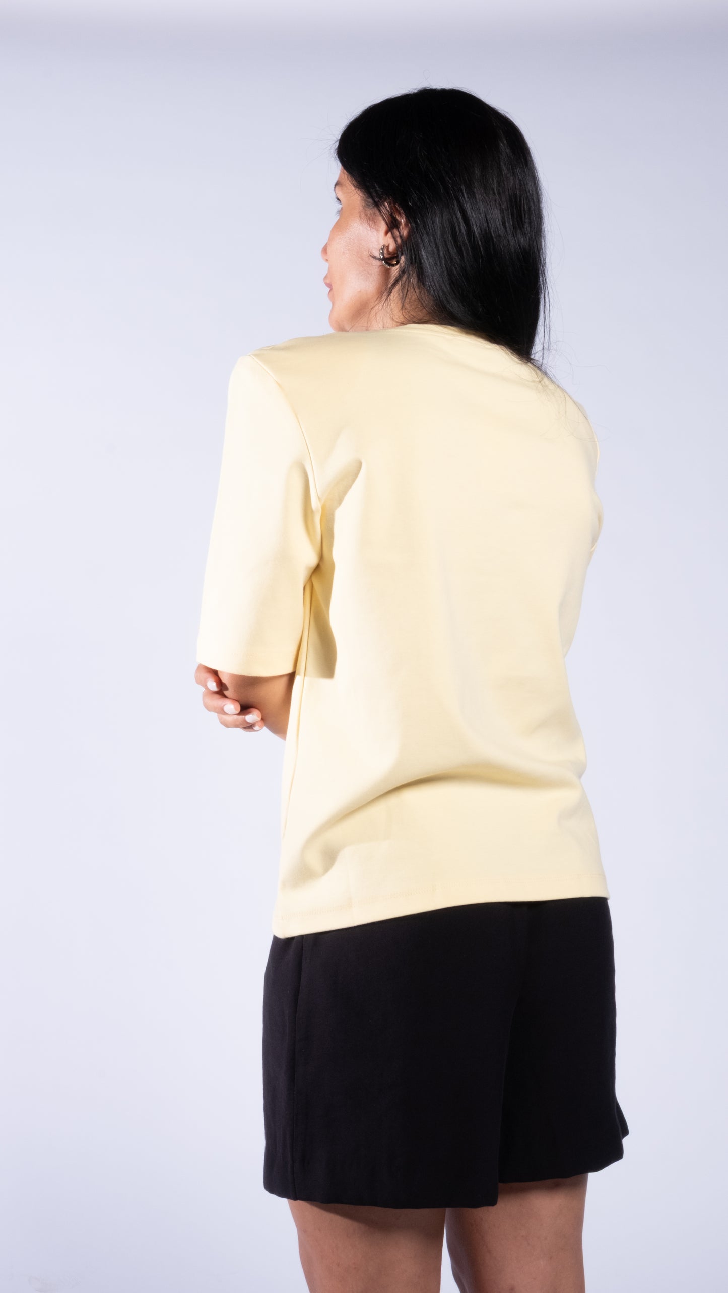 Sarı Vatkalı T-Shirt