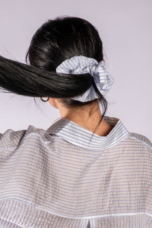 Toka Detaylı Çizgili Gömlek