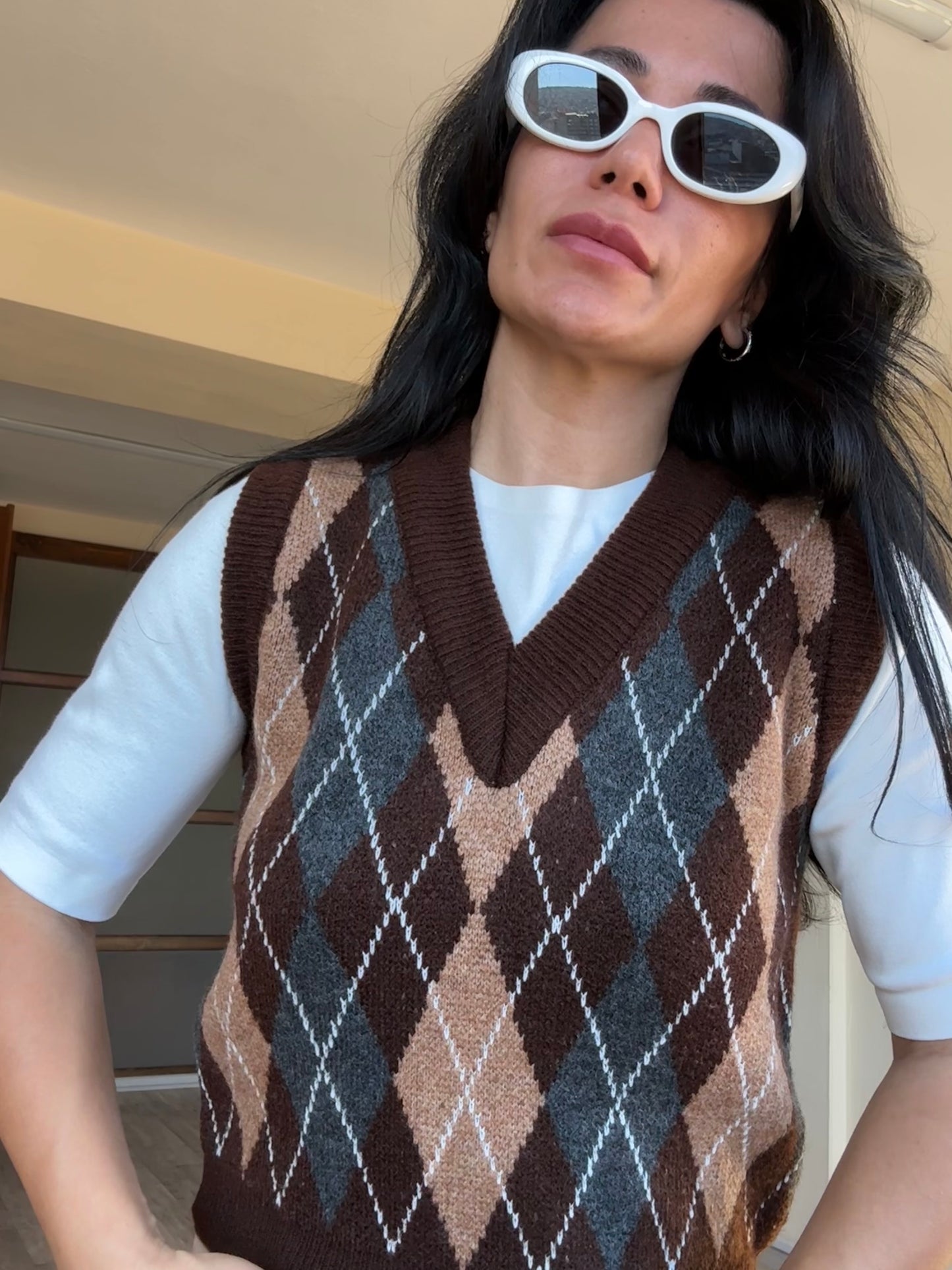 Baklava Desen Süveter