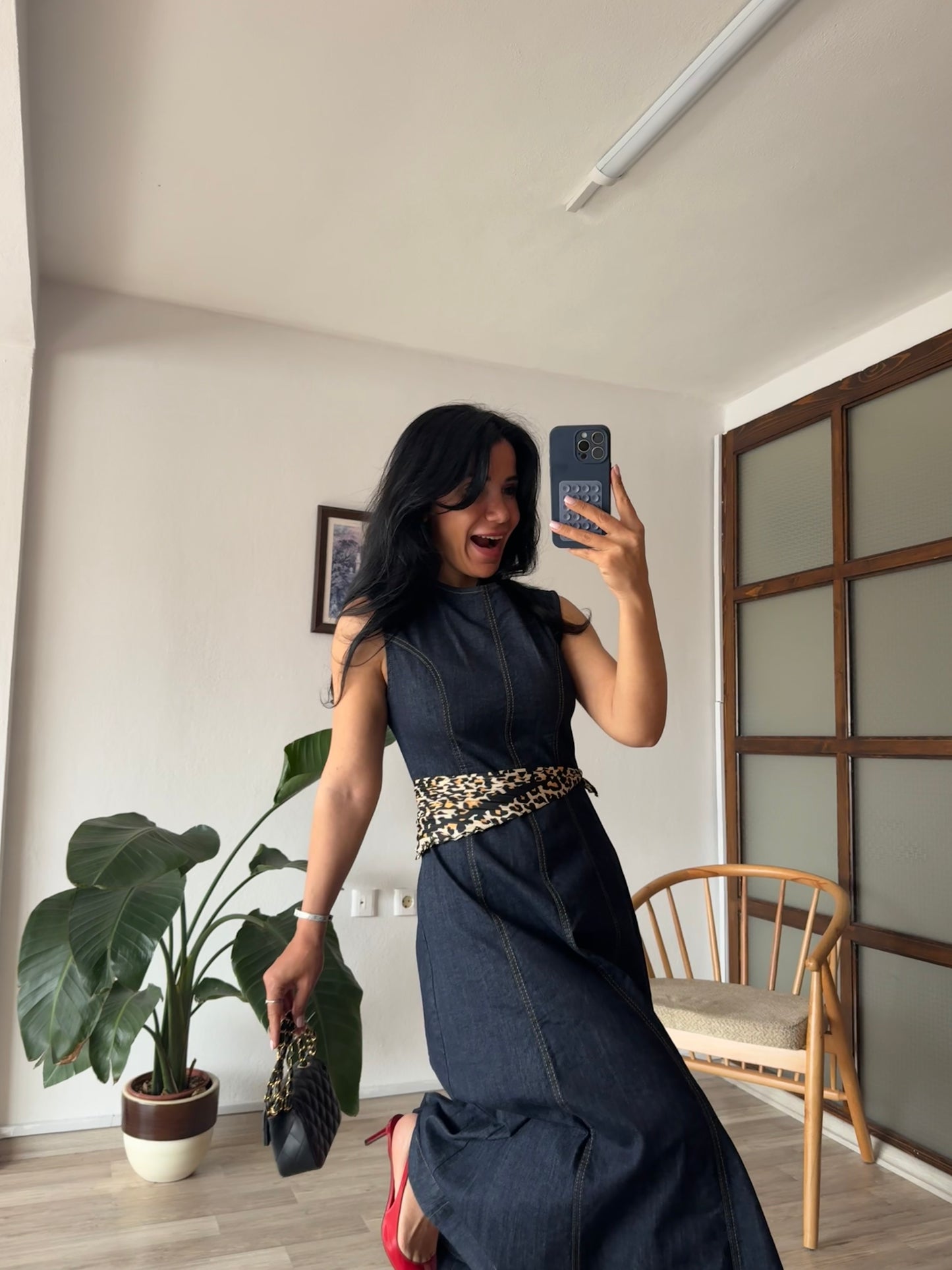 Denim Elbise