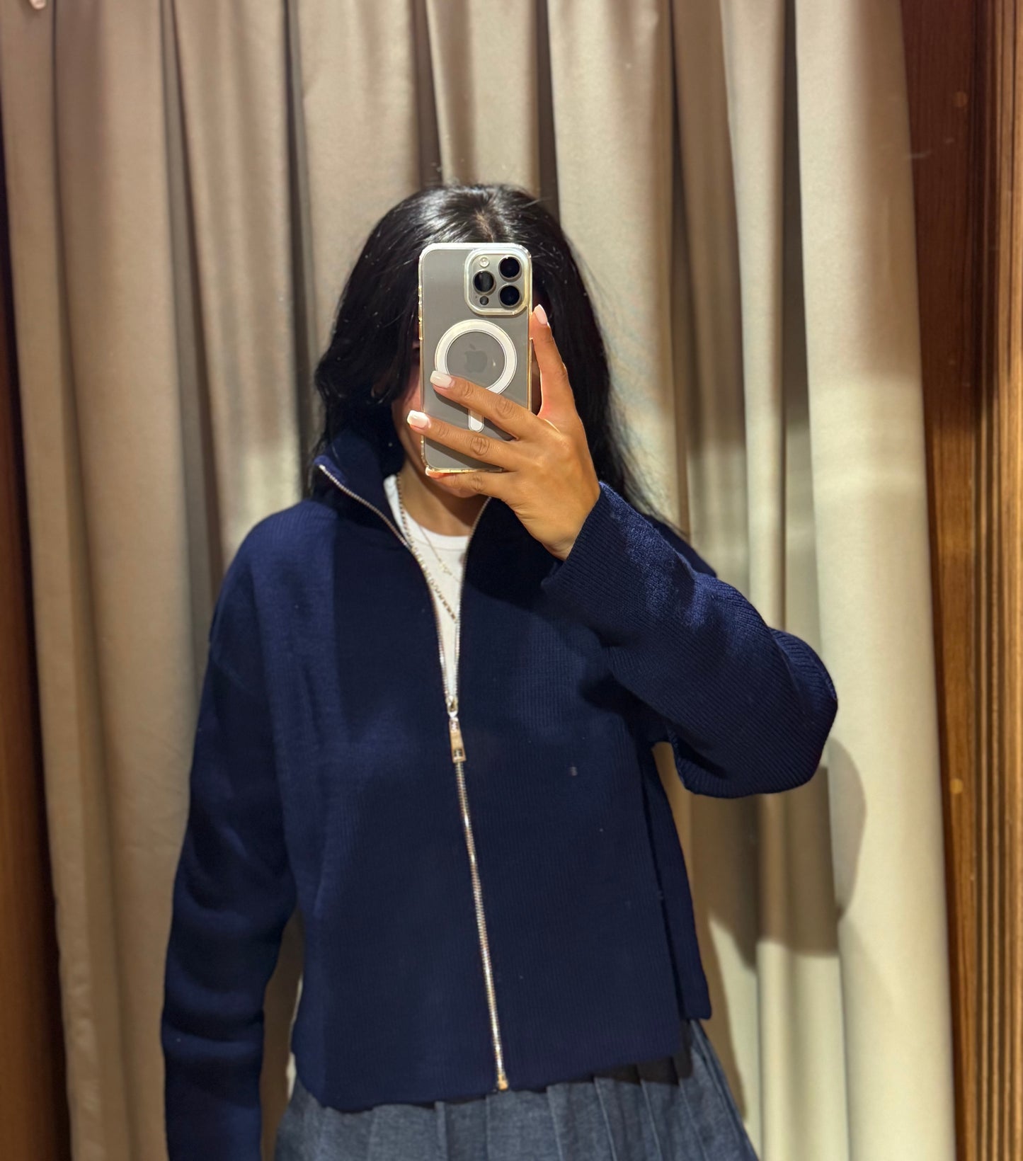 Çelik Örme Lacivert Hırka