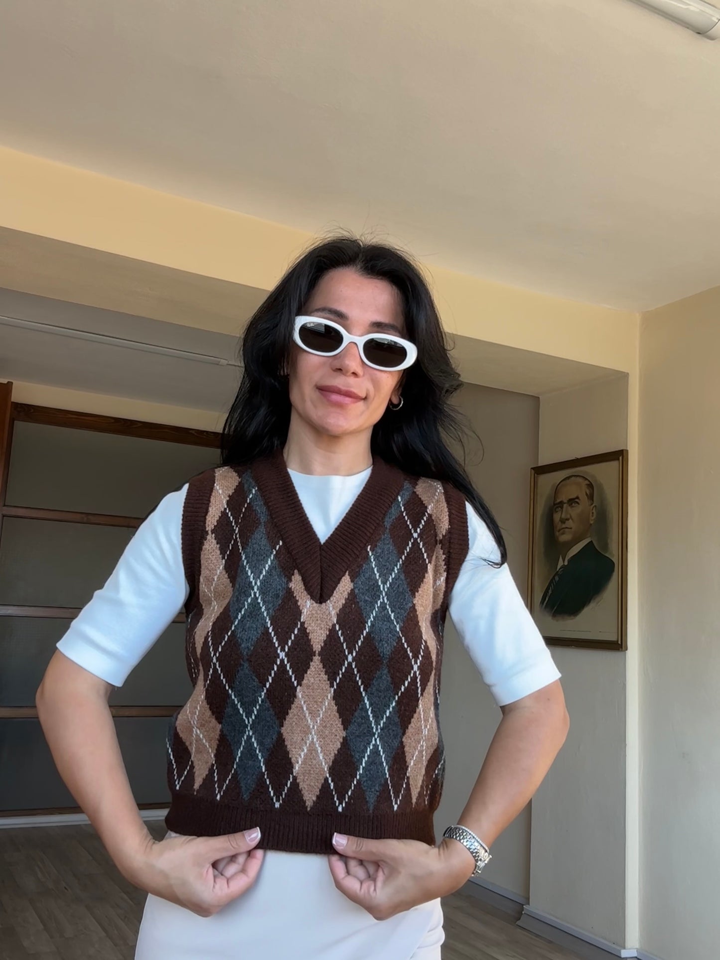 Baklava Desen Süveter