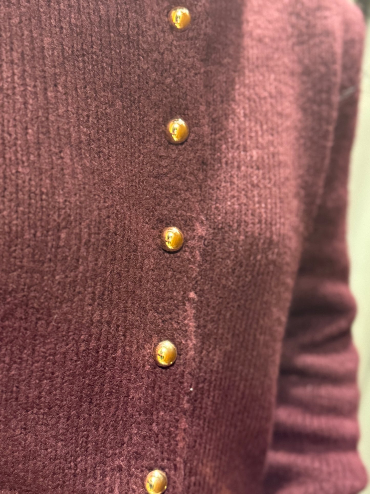 Gold Düğmeli Hırka