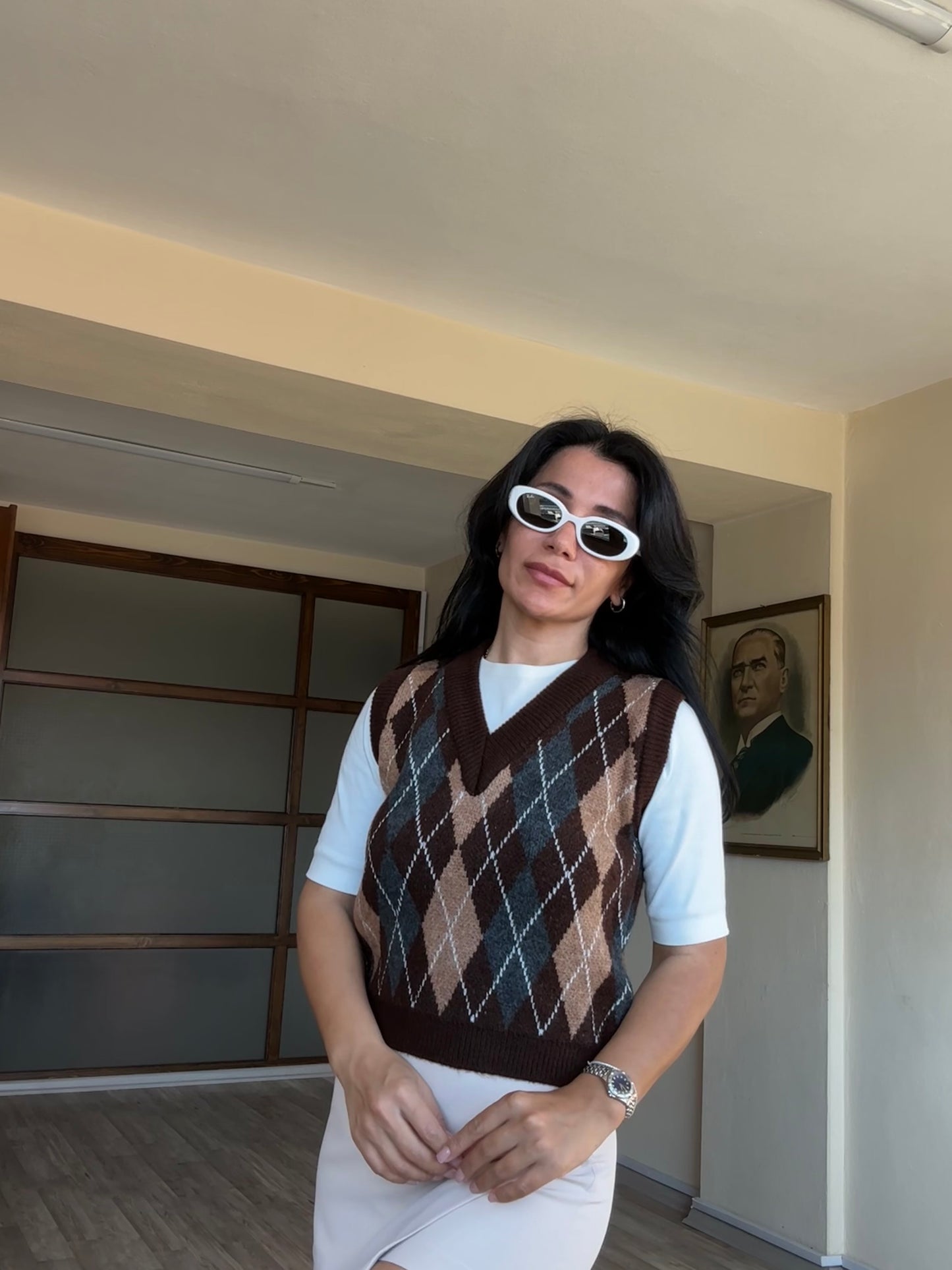 Baklava Desen Süveter