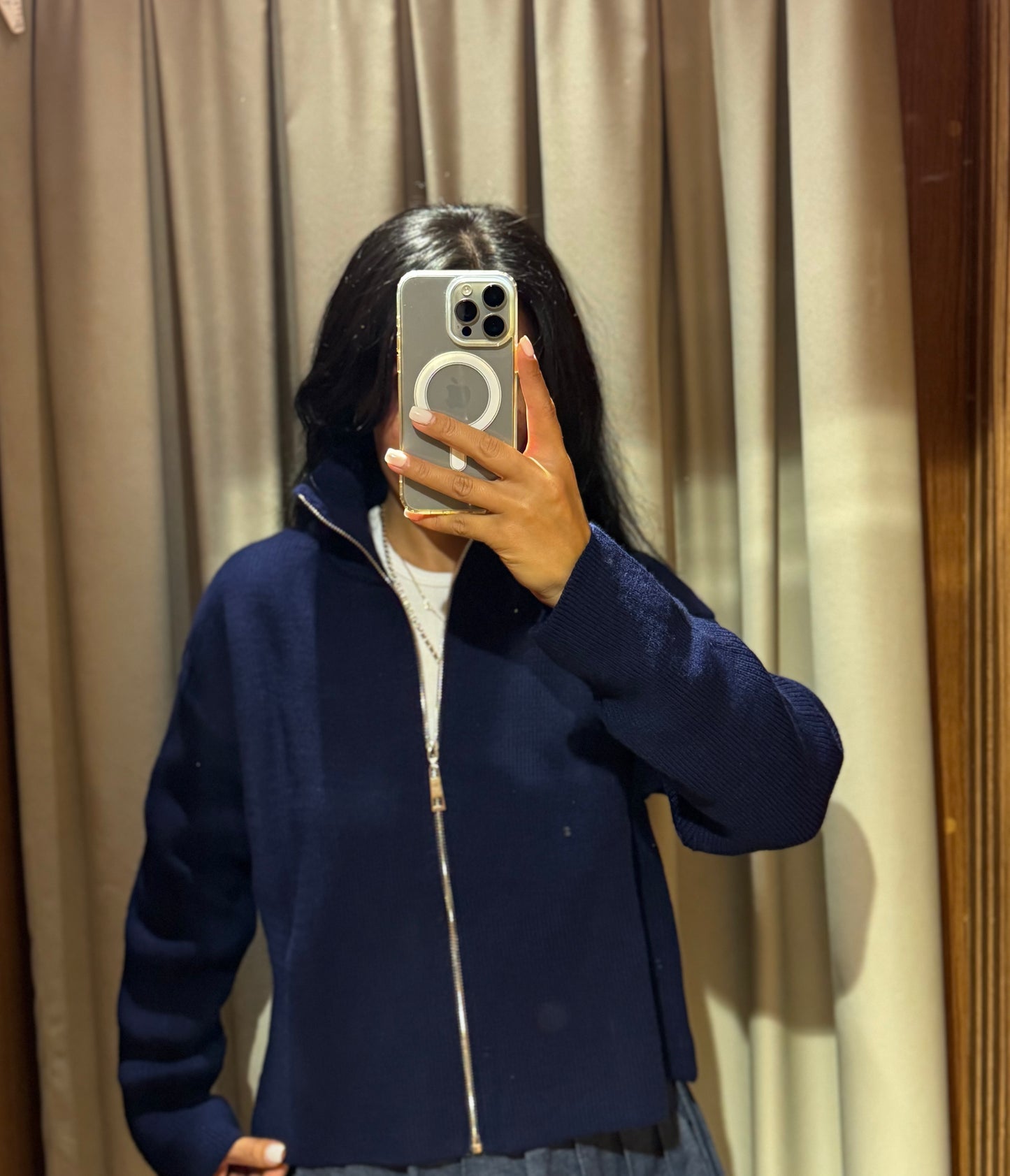 Çelik Örme Lacivert Hırka