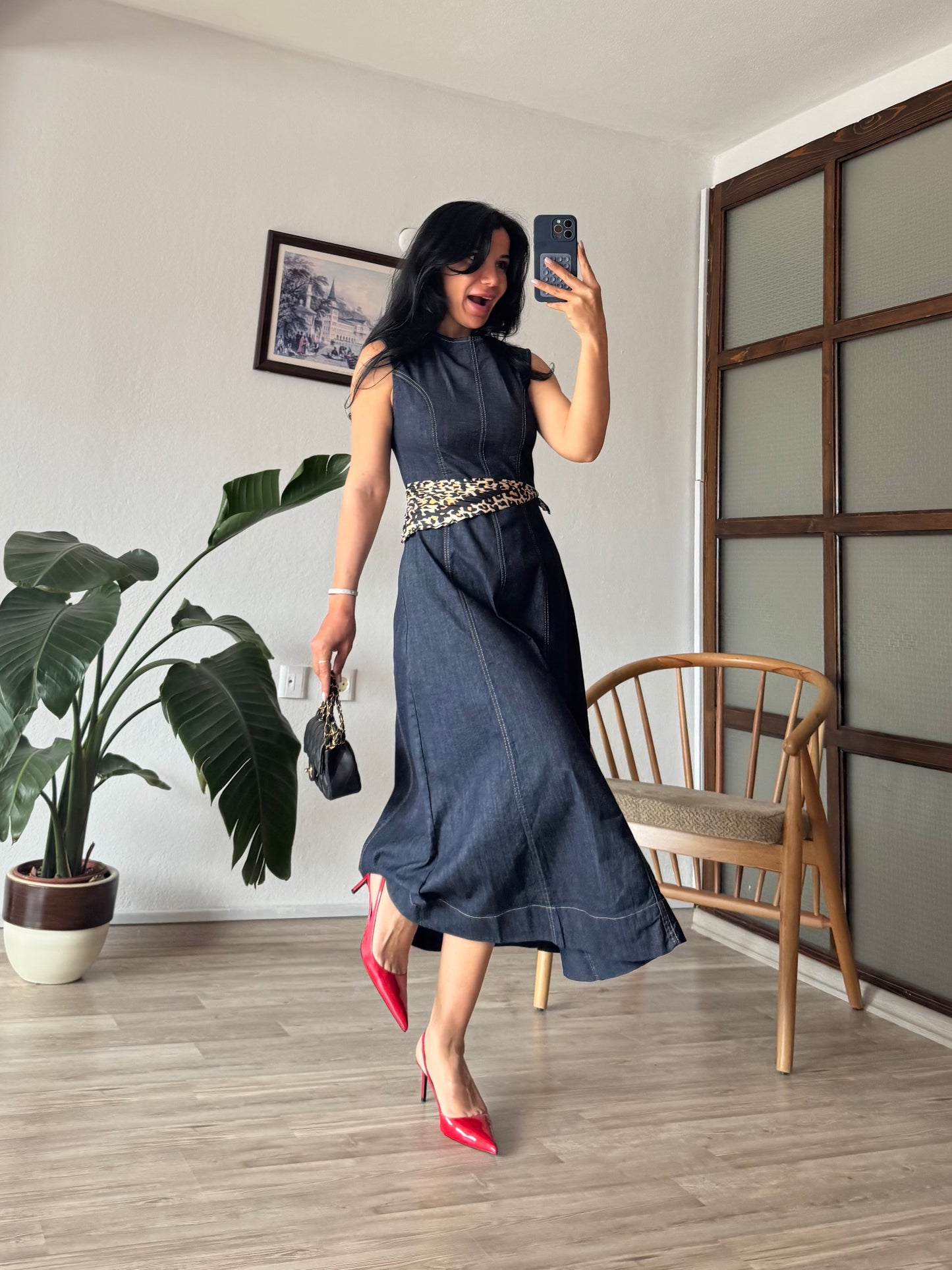 Denim Elbise