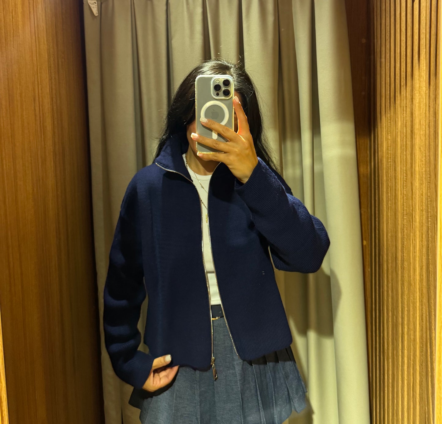 Çelik Örme Lacivert Hırka