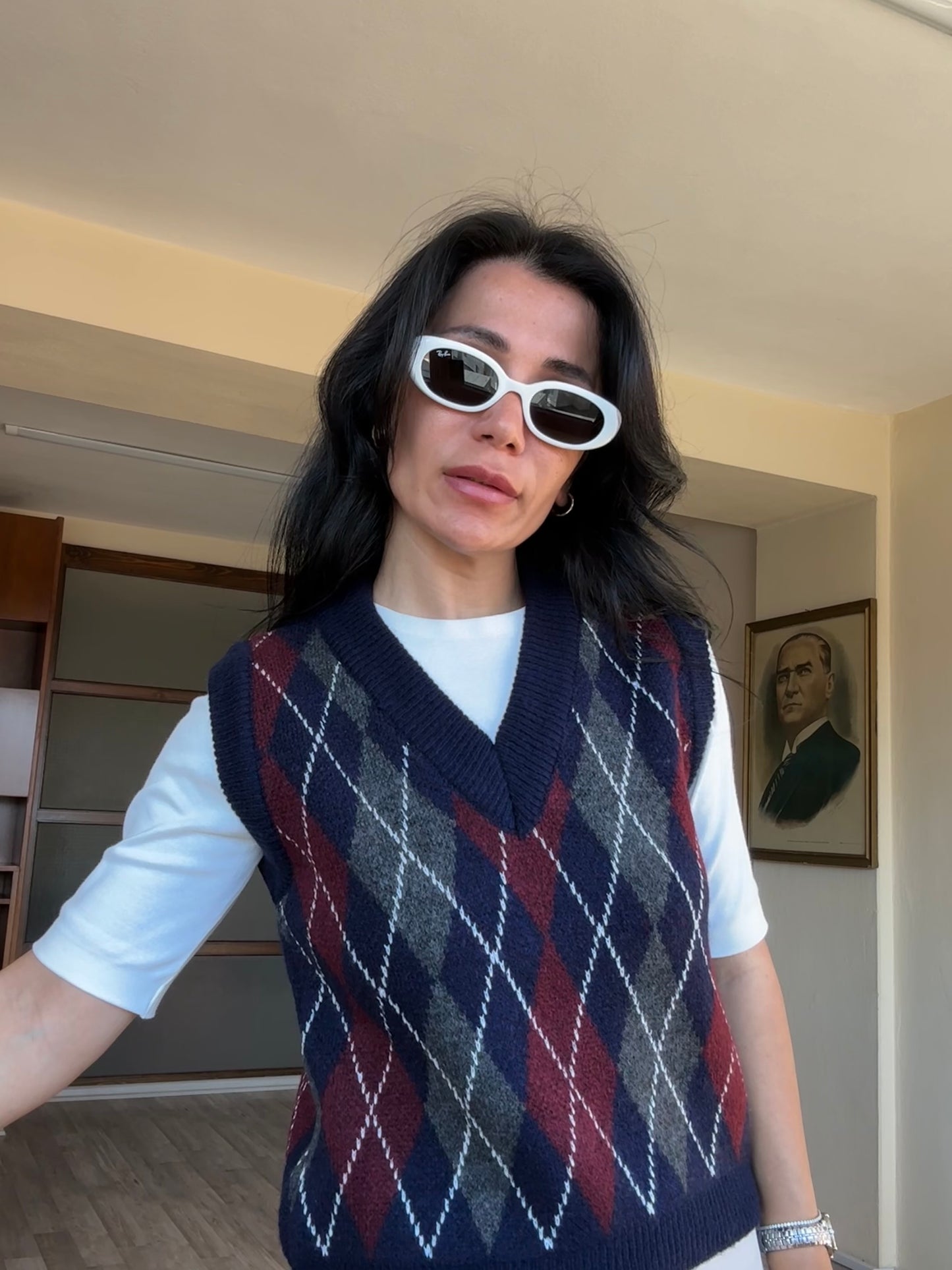 Baklava Desen Süveter