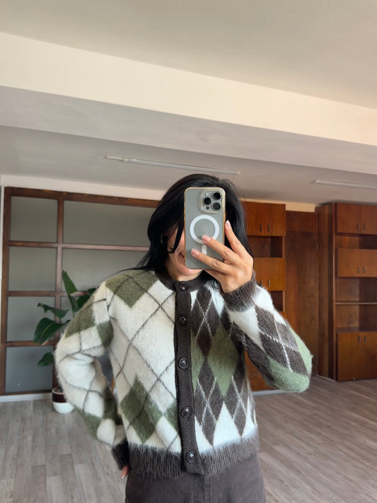 Baklava Desen Hırka