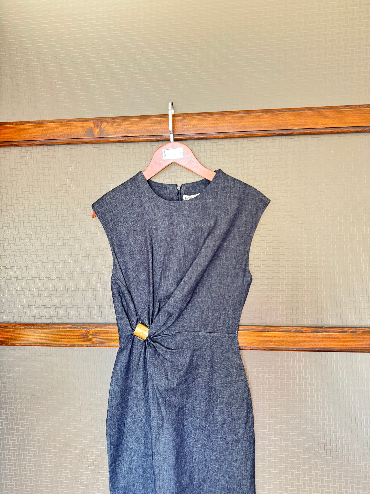 Tokalı Denim Elbise