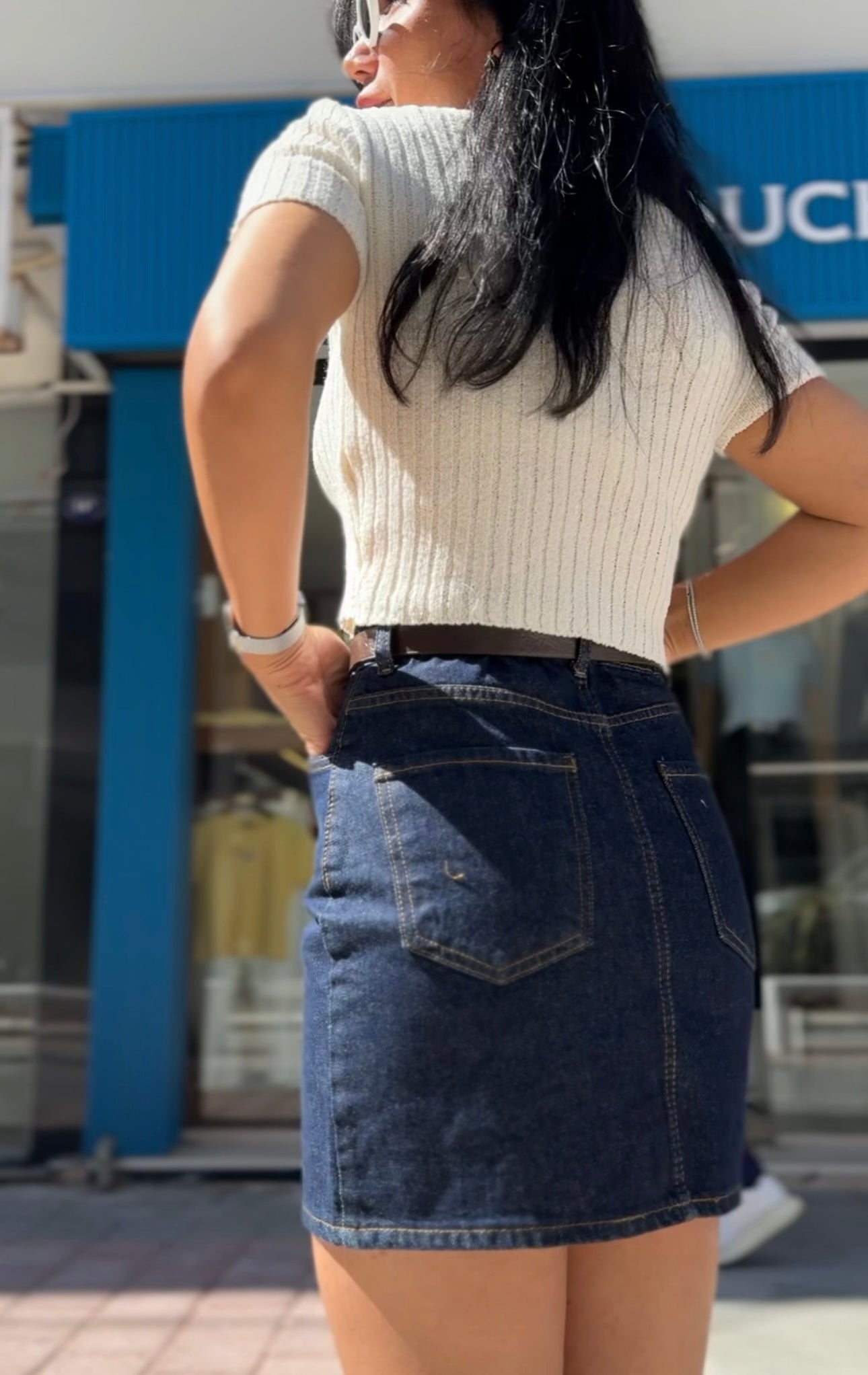 Düğmeli Triko Üst